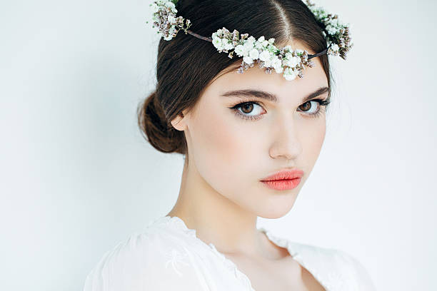 istock Beautiful girl against the wall 468525460