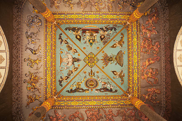 istock Ceiling of monument and gate Patuxai 468525920