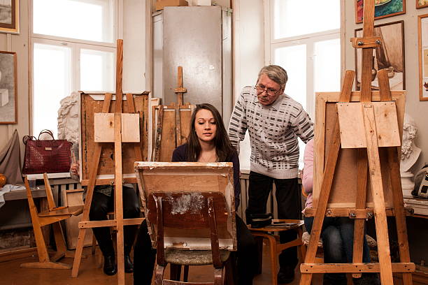 istock painting lesson in the classroom, workshop 468526230