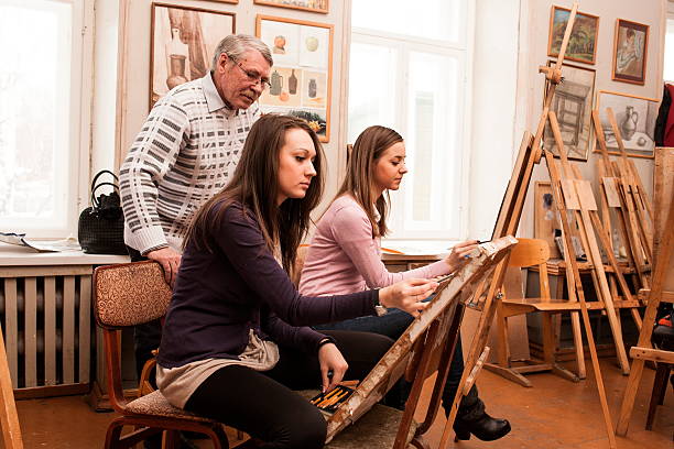 istock painting lesson in the classroom, workshop 468526264