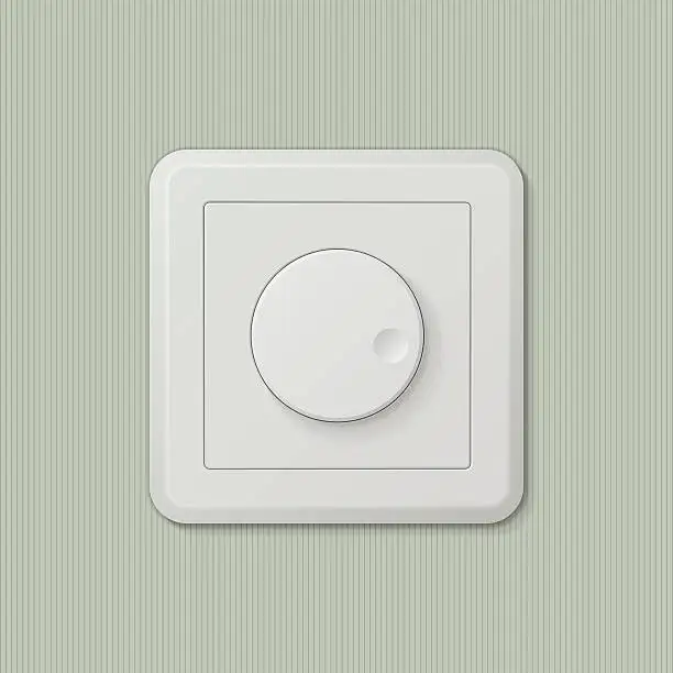 Vector illustration of Light switch dimmer 06