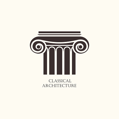 Classical column architecture element.