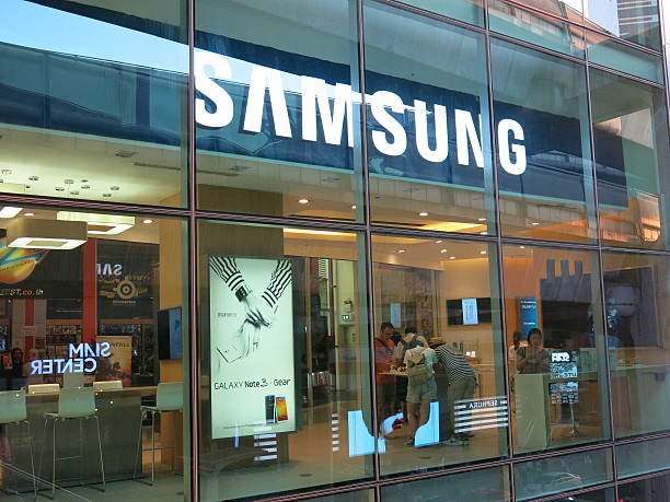 samsung store, tailandia - mbk foto e immagini stock