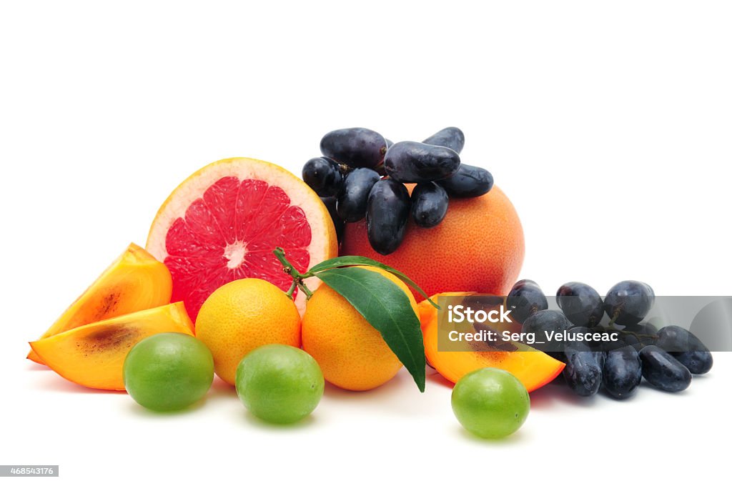 collection fruit collection fruit isolated on a white background 2015 Stock Photo