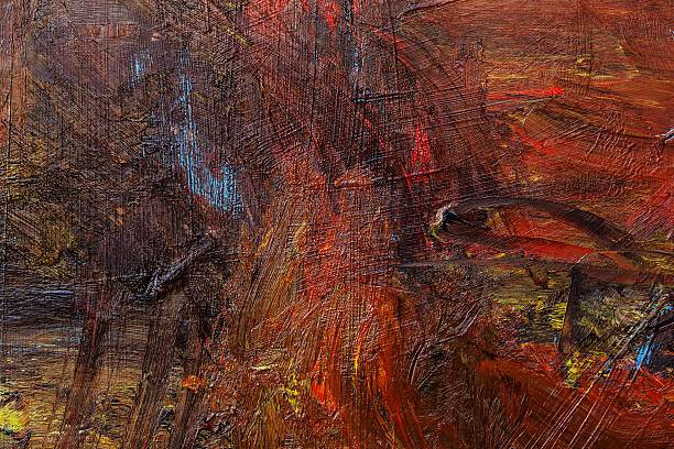 istock Abstract painted brown and red textured  art backgrounds. 468546754