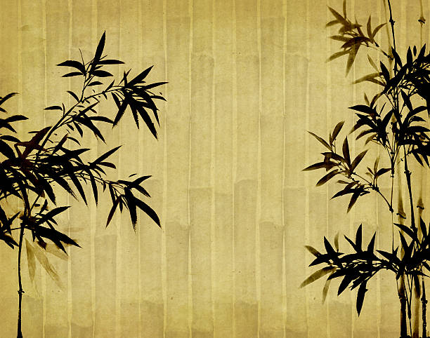istock bamboo on old grunge paper texture background 468547820