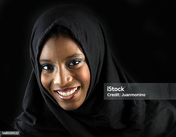 Smiling Muslim Teenage Girl Stock Photo - Download Image Now - Nigeria, Women, Portrait