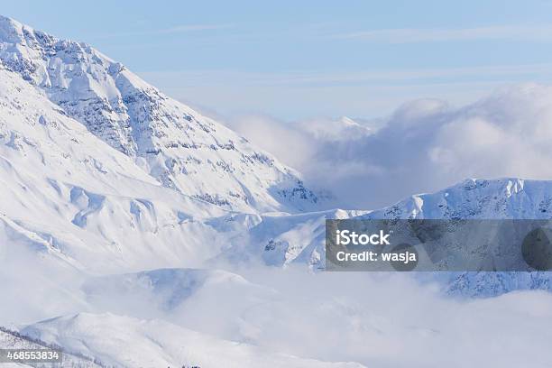 View On Mountains And Blue Sky Above Clouds Stock Photo - Download Image Now - 2015, Above, Adventure