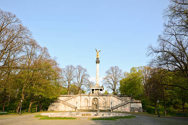 istock Munich, Bavaria: Angel of Peace monument (Friedensengel) in spring, Germany 468554676