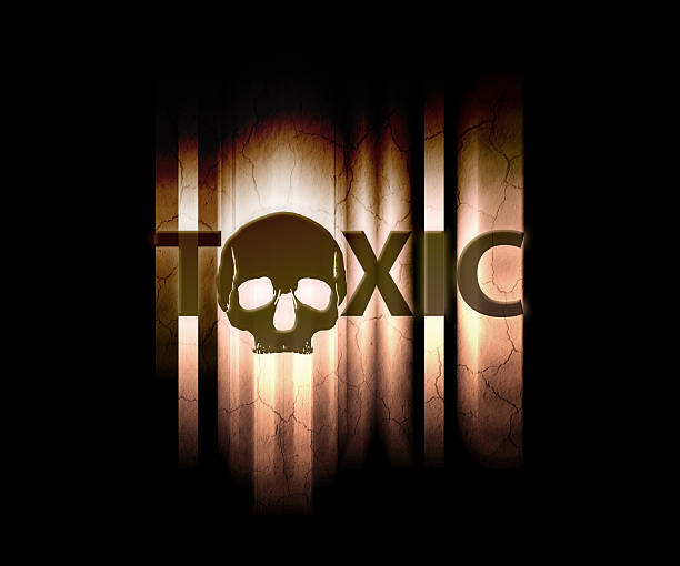 toxic wallpaper stock photo