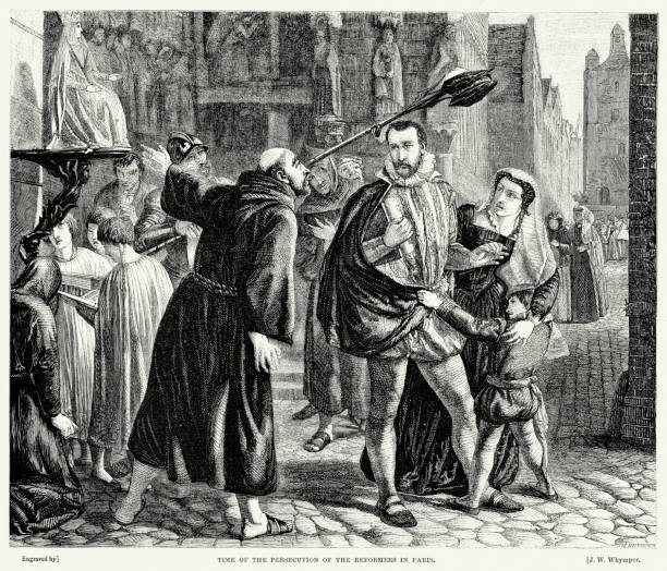 istock Persecution of the Huguenots in Paris 468560068