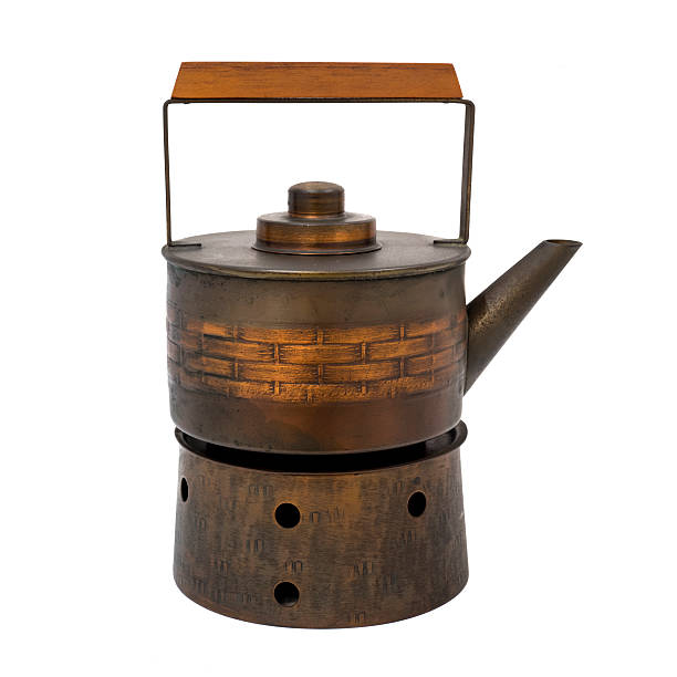 istock Japanese Style copper kettle on stove 468563022