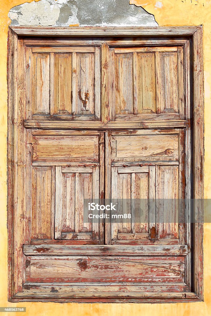 Old historic window Old historic window in  city Garachico, Tenerife, Canary Islands, Spain. 2015 Stock Photo