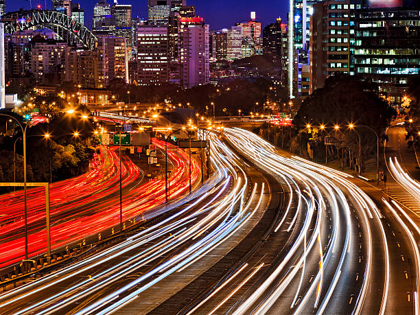 istock Sydney Cahill CLose Busy city sunset 468566918