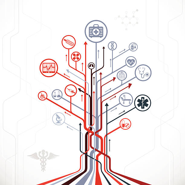 Abstract Medical Tree High Resolution JPG,CS6 AI and Illustrator EPS 10 included. Each element is named,grouped and layered separately. Very easy to edit. snake anatomy stock illustrations