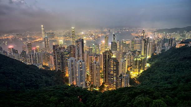 istock Hong Kong skyline. View from Victoria Peak. 468569936