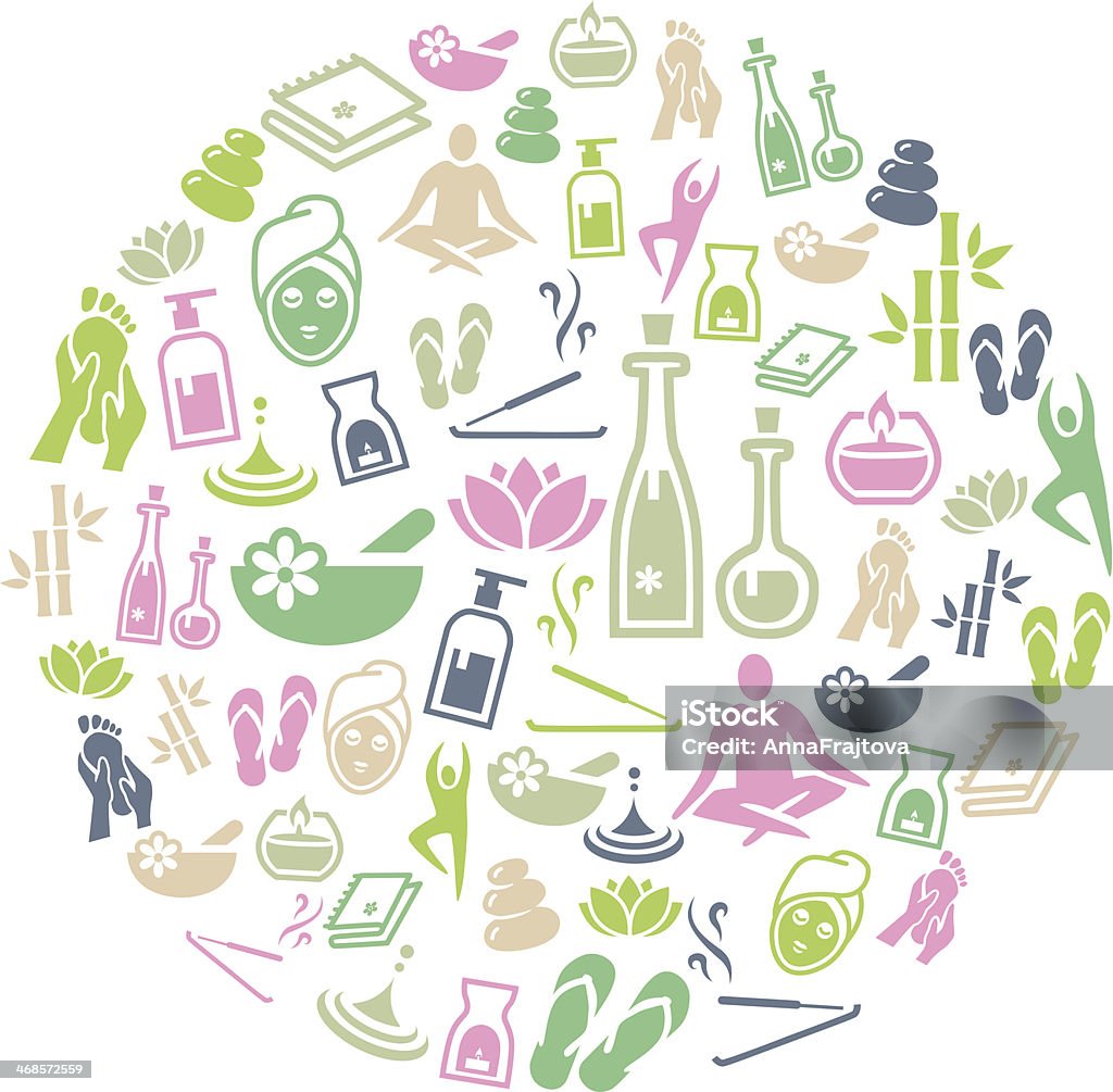 Wellness and Relaxation Background Background representing wellness, relaxation and healthy lifestlyle. Adult stock vector