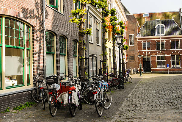 istock Becycles parking area near the building 468573146