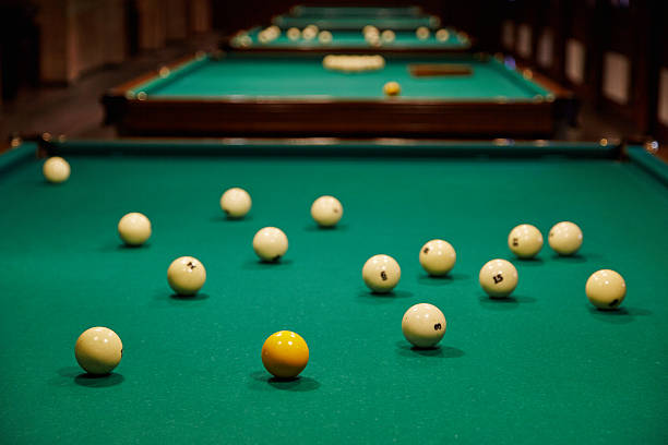 istock The room with billiards tables 468574868