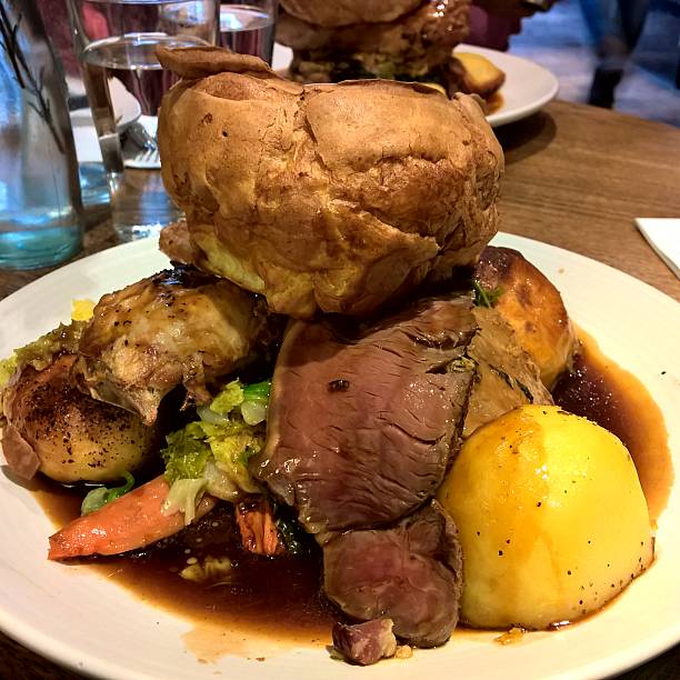 istock Sunday Roast with beef, pork and chicken 468576720