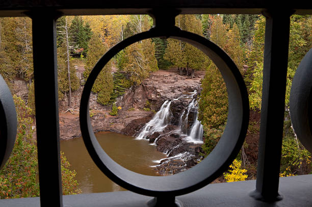istock Gooseberry Upper Falls Autumn Framed 468577130