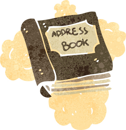 Retro Cartoon Address Book Stock Illustration - Download Image Now ...