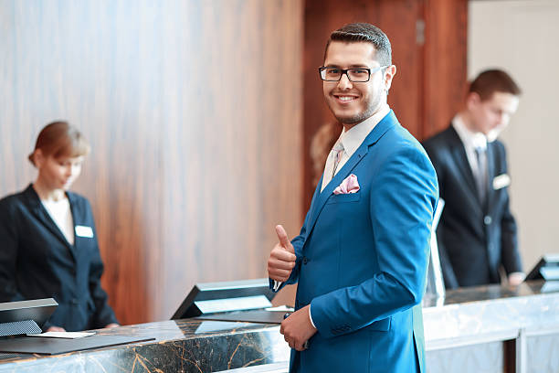 istock Hotel welcomes a guest today 468581954