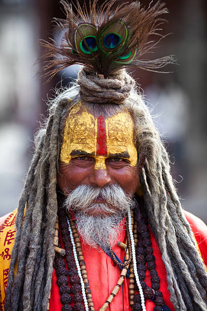 садху, непал - india sadhu nepalese culture nepal стоковые фото и изображения