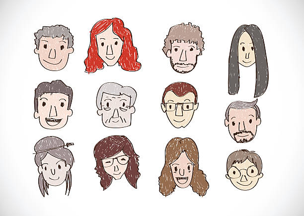illustration of people faces