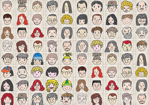 illustration of people faces