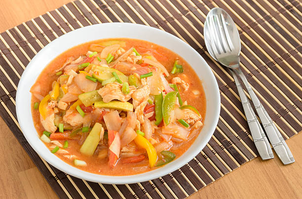 istock Stir fried pork in sweet and sour sauce 468583298