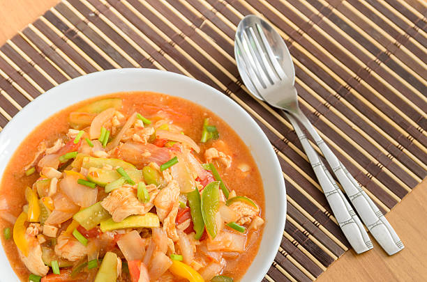 istock Stir fried pork in sweet and sour sauce 468583300