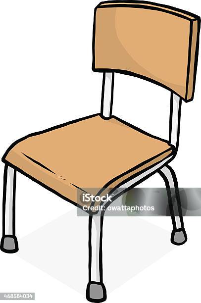 Drawn Image Of A Classroom Chair Stock Illustration - Download Image Now -  2015, Black Color, Brown - iStock