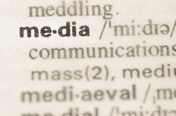 istock Dictionary definition of word media 468585672
