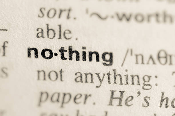 istock Dictionary definition of word nothing 468585680
