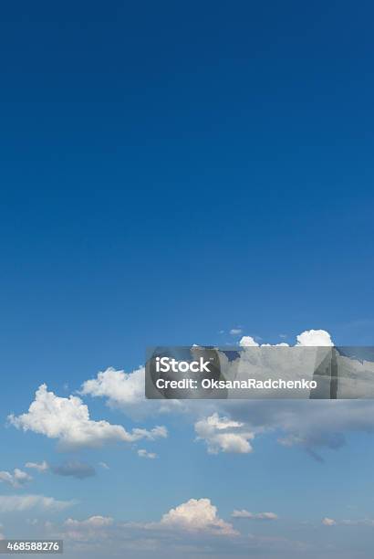 White Clouds In The Blue Sky Background Stock Photo - Download Image Now - Sky, 2015, Awe