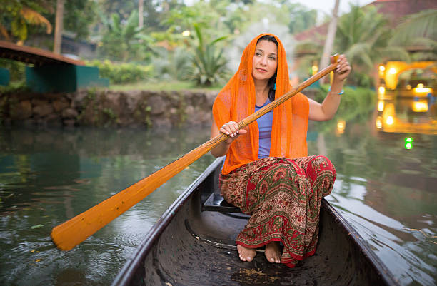 istock Woman in canoe 468589808