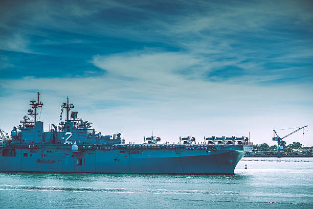 istock Warship in the Bay 468592336