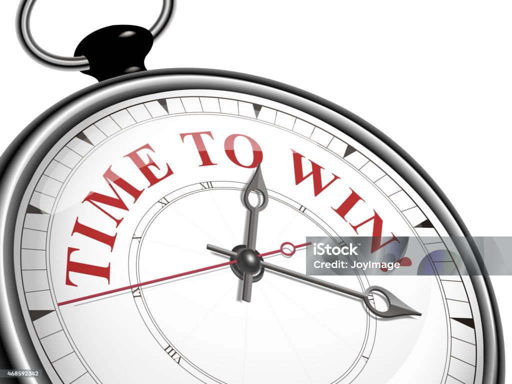 Win Time Image Time To Win Concept Clock Stock Illustration - Download Image Now ...