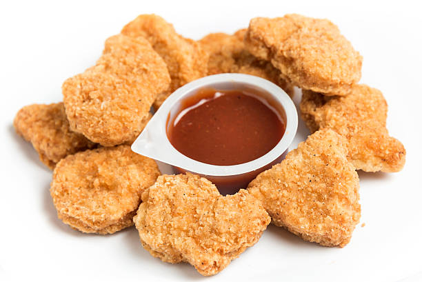 istock Chicken Nuggets with BBQ sauce 468598161