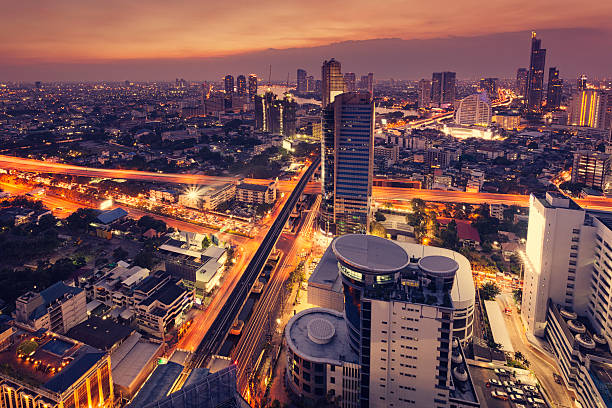 istock Evening view over Bangkok, Thailand 468599068