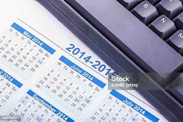 2014 Calendar Stock Photo - Download Image Now - 2014, 2015, Adhesive Note