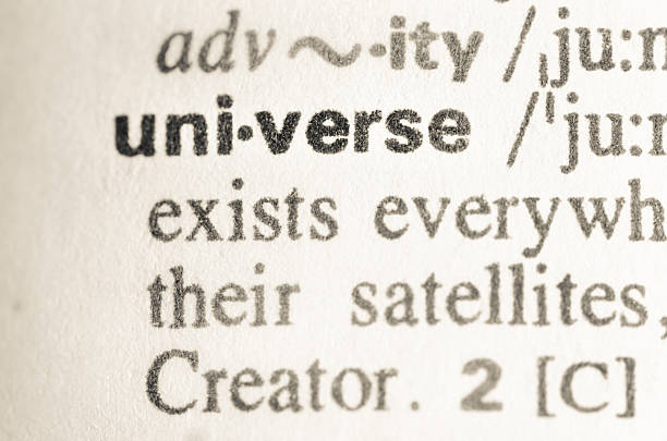 istock Dictionary definition of word universe 468601998