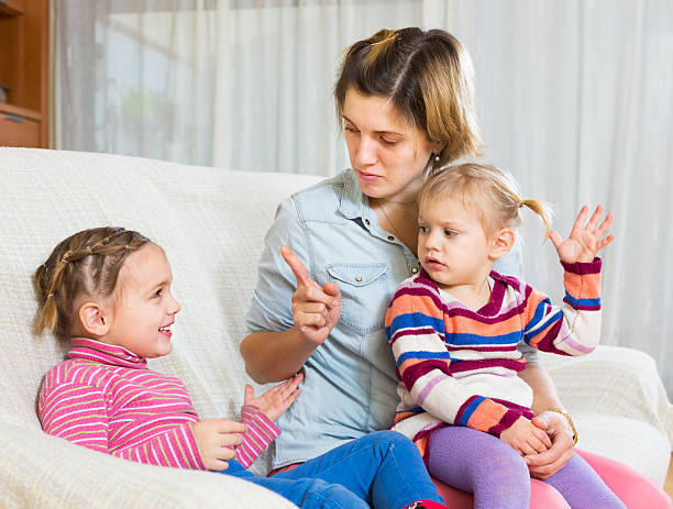 istock Angry woman shaming child 468602042