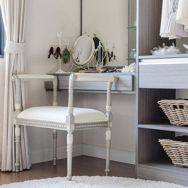 istock luxury dressing table with classic chair style 468605296