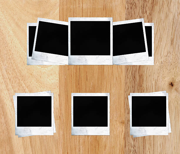 istock Blank photo frames on grunge background 468605730