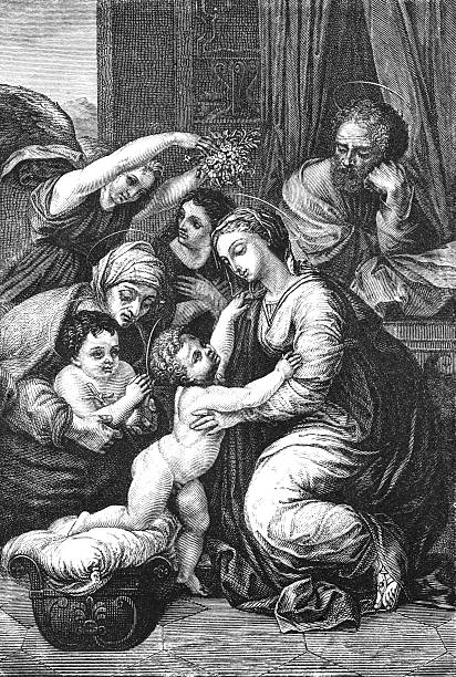 istock The holy family by the Italian painter Raphael 468608474