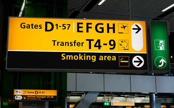 istock Sign in international airport. 468609034