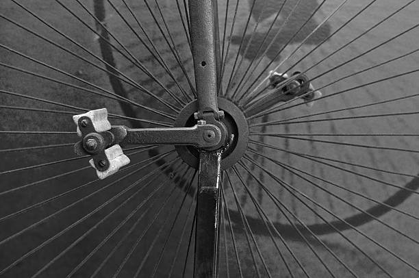istock Vintage bicycle parts, Rare item conception. 468611956