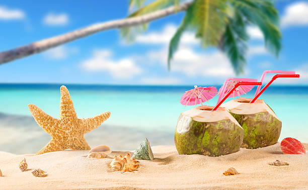 istock summer coconut cocktail on the beach 468613076
